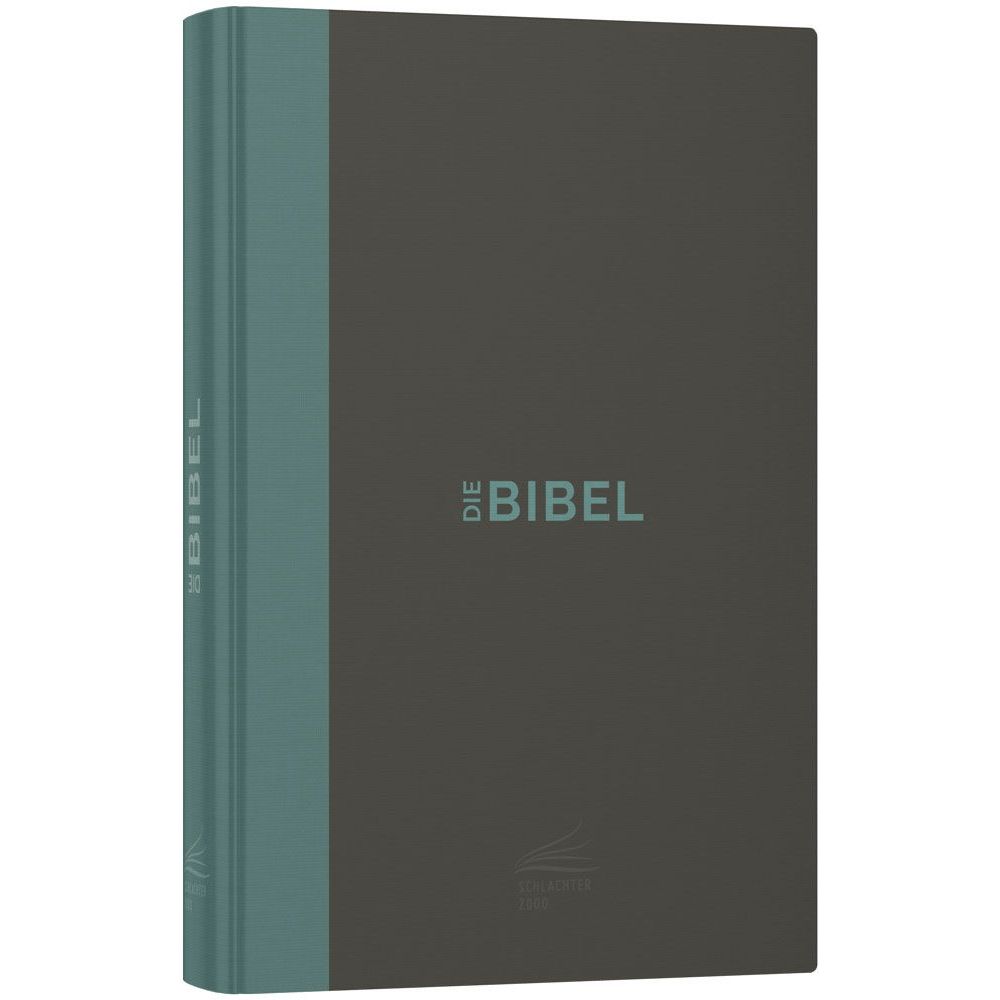 CLV Christliche Literatur-Verbreitung-Bibel, Schlachter 2000, Taschen, grau-grün_2942018_