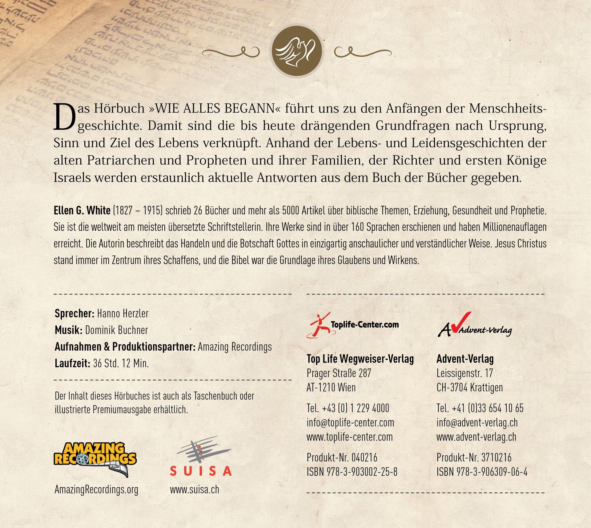 Advent-Verlag Schweiz-HB: Wie alles begann (2 MP3-CDs)_3610512_6 Advent-Verlag Schweiz-HB: Wie alles begann (2 MP3-CDs)_3610512_