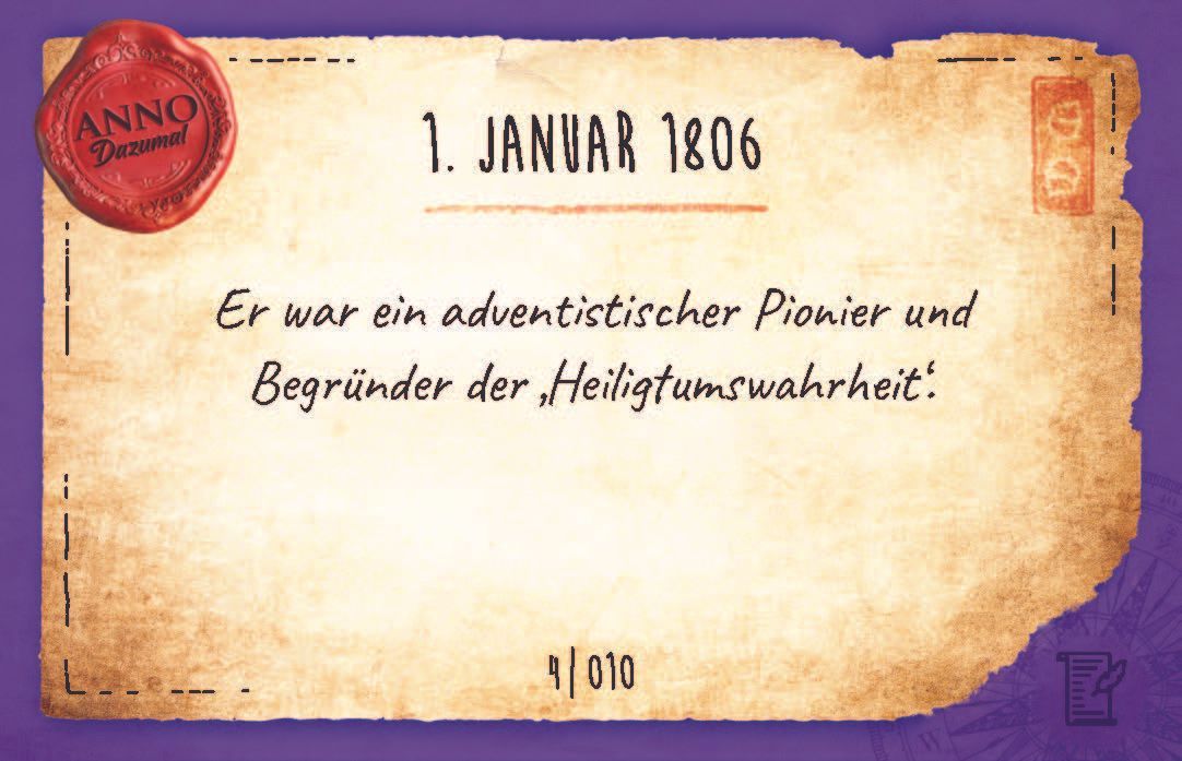 Advent-Verlag Schweiz-ANNO Dazumal, Set 4 Adventgeschichte_3612350_