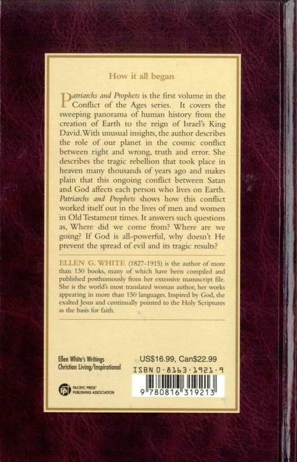 Pacific Press Publishing Association-Wie alles begann, Hardcover, Englisch (Patriarchs and Prophets)_2540539_
