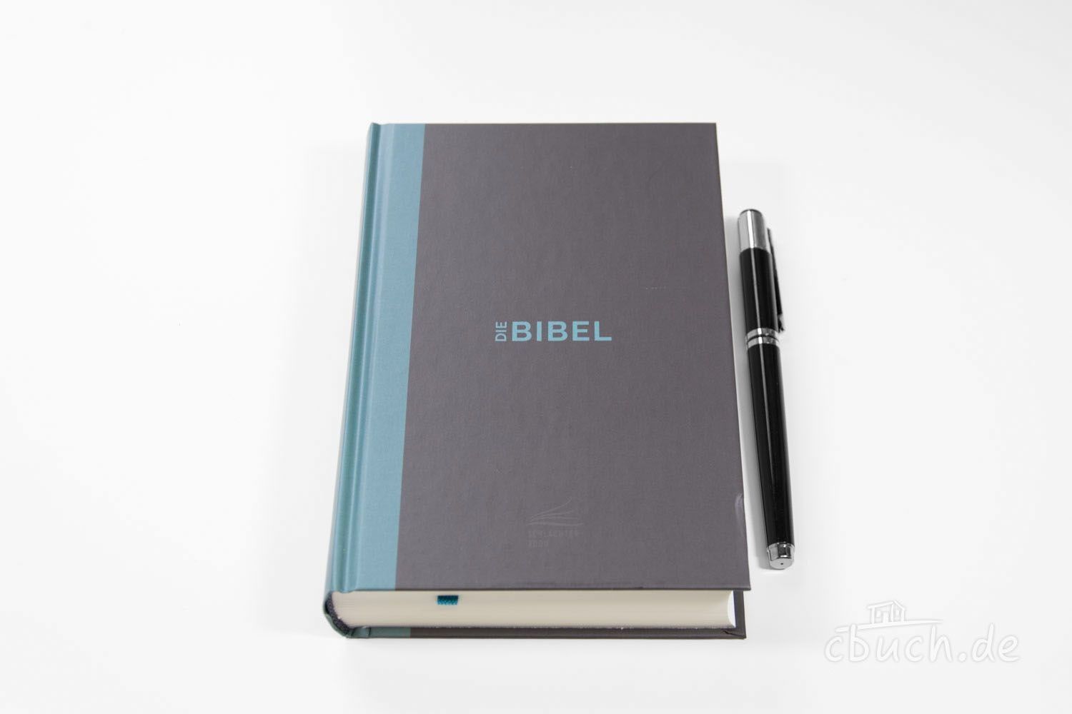 CLV Christliche Literatur-Verbreitung-Bibel, Schlachter 2000, Taschen, grau-grün_2942018_